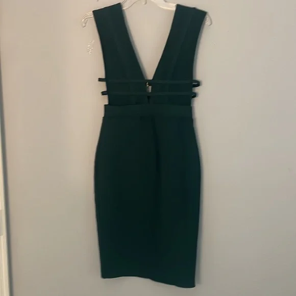 Women 'Sexy Deep V Plunge Sleeveless Cut Out Bodycon Bandage Dress - Picture 5 of 9